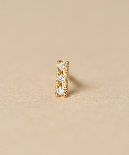 【 Solo Pierce】[ セカンドピアス] K18 ダイヤモンドハーフピアス