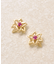 [ 誕生花ジュエリー] ７月ユリピアス( YG) 