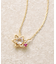 [ 誕生花ジュエリー] ７月ユリネックレス( YG) 