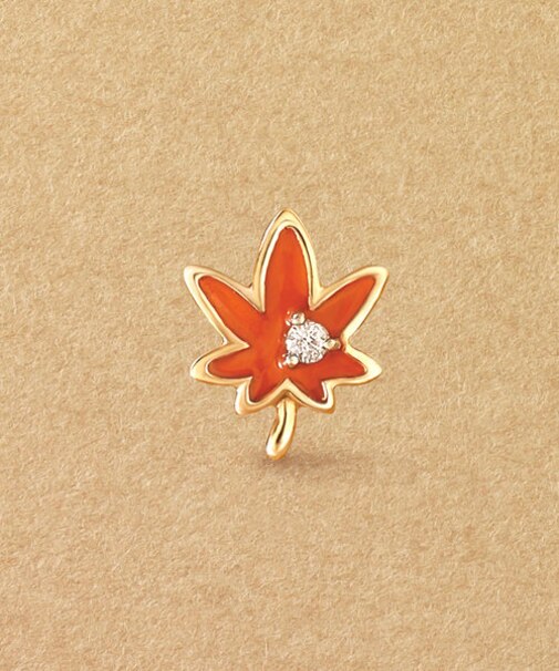 【 Solo Pierce】K18・K10 カエデ ハーフピアス