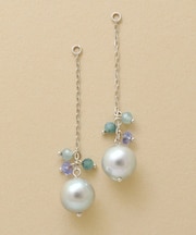 【 Palette】K10　アコヤパールロングチャーム