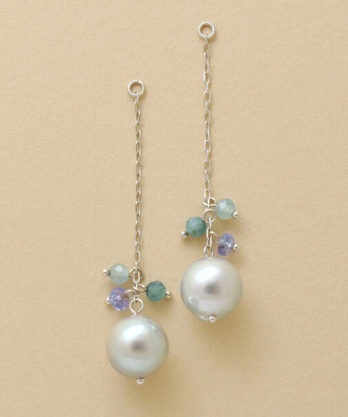 【 Palette】K10　アコヤパールロングチャーム