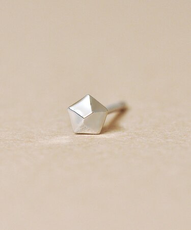 【 Solo Pierce】[ セカンドピアス]PT五角形ハーフピアス