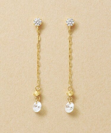 K10 キラリ コマ スイングピアス