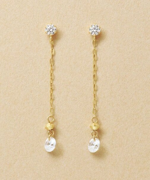 K10 キラリ コマ スイングピアス