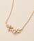 [ 誕生花ジュエリー] 4月サクラネックレス(横ライン）