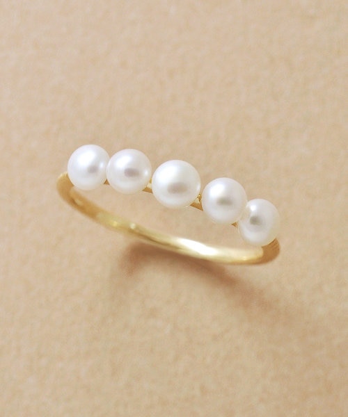 ハッピーカムカム] ビジュー ポニー リング｜エテの通販｜&mall