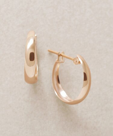 K18/K10 ツキコウフープピアス( PG)