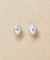 [ セカンドピアス] Ptブルームーンストーンマーキスピアス