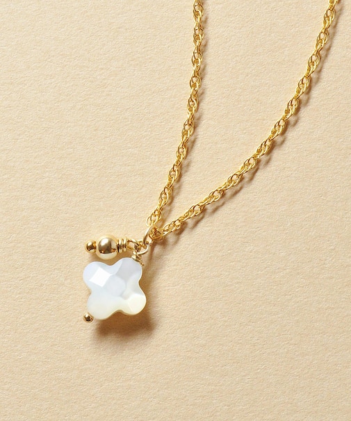 【WEB・一部店舗限定商品】GF ホワイトシェル フラワー ネックレス