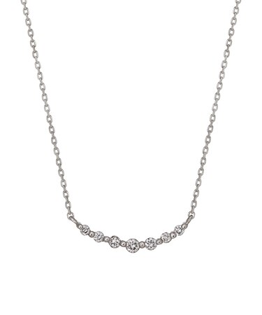 プラチナ ダイヤモンドグラデーションネックレス