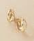 K18/K10 ヒシカットミックス コンビフープピアス