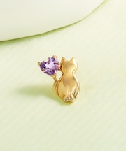 【 Solo Pierce】K18・K10 ネコハーフピアス