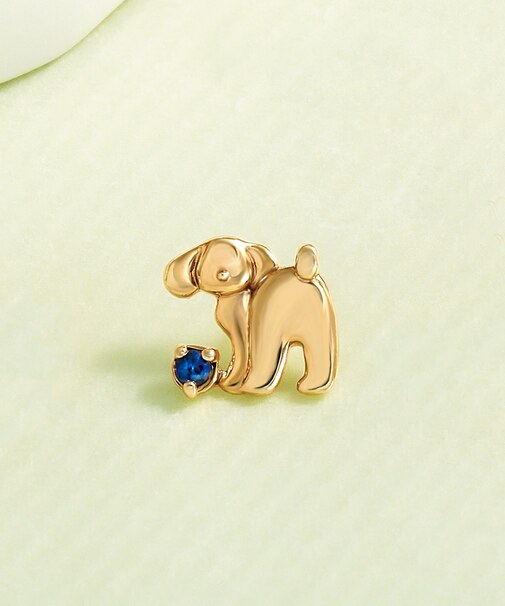 【 Solo Pierce】K18・K10 プードルハーフピアス