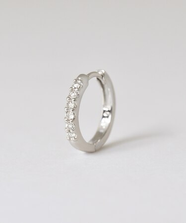 【 Solo Pierce】ダイヤモンドスナップハーフピアス