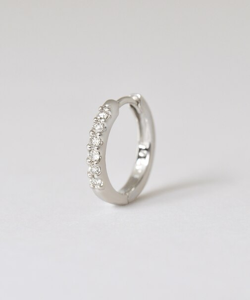 【 Solo Pierce】ダイヤモンドスナップハーフピアス