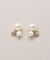 K18・K10 タンスイパール&アクアマリンピアス ( YG)