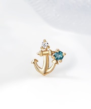 【 Solo Pierce】K18・K10 アンカー ハーフピアス