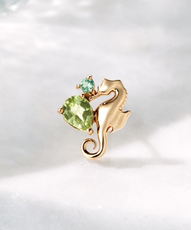 【 Solo Pierce】K18・K10 タツノオトシゴ ハーフピアス