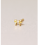 【 Solo Pierce】[ セカンドピアス] K18リボン ダイヤモンドハーフピアス