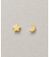 [ セカンドピアス] K18 ミニ月星ピアス