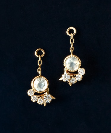 【 Palette】K10 モアサナイト チャーム スペース