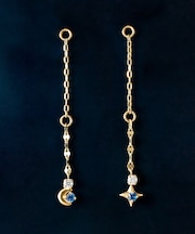【 Palette】K10 月＆星モアサナイト 2wayチャーム スタートレイル
