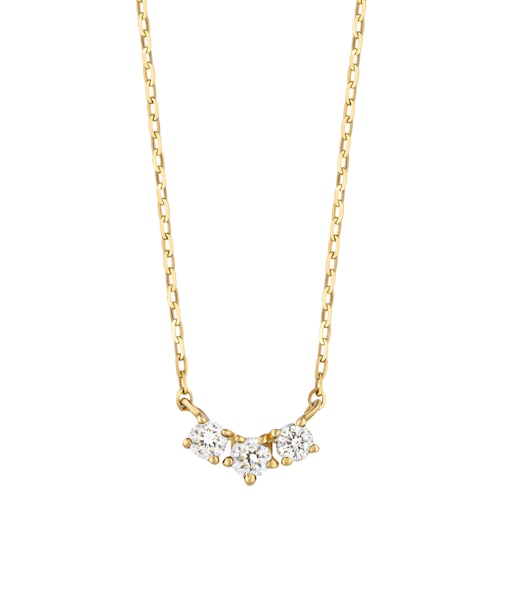 K10 トリロジアダイヤモンドネックレス( YG)