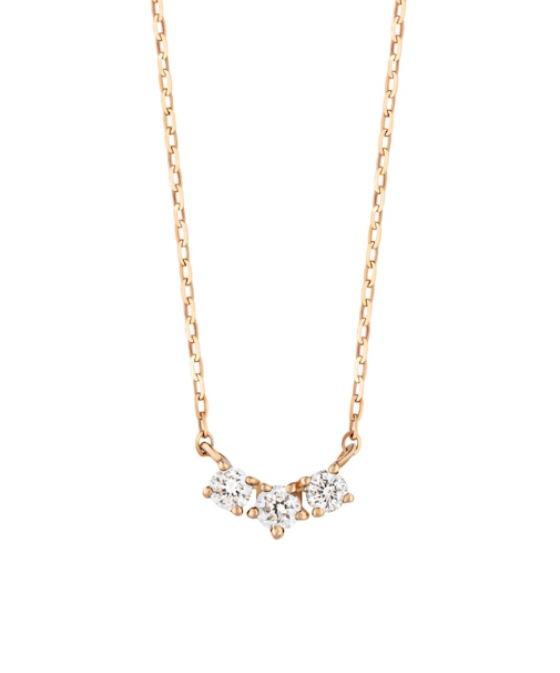 K10 トリロジアダイヤモンドネックレス( PG)