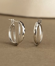 K14/K10 ヒシカットミックスフープピアス( WG)
