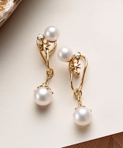 K10 タンスイパール ルミナス 2WAYイヤリング