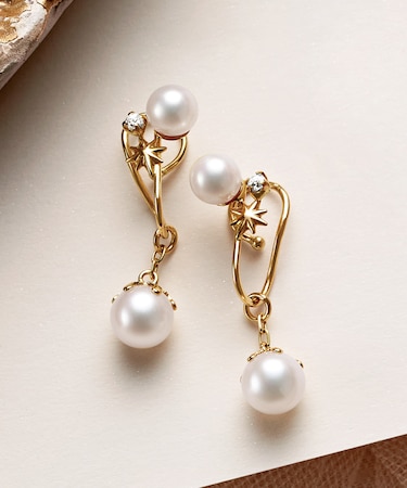 K10 タンスイパール ルミナス 2WAYイヤリング