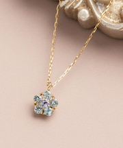 K10 ブルートパーズ パンジー( パンセ)ネックレス