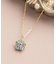K10 ブルートパーズ パンジー( パンセ)ネックレス