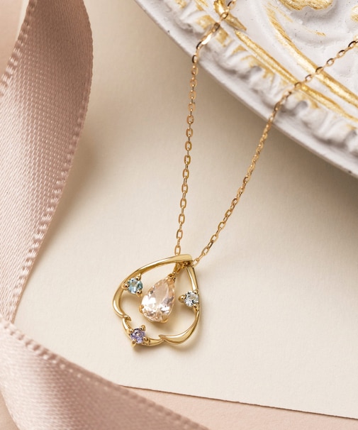 K10 トパーズ ブルードナウ 2WAYネックレス