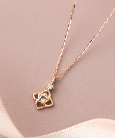 K10 ダイヤモンド ミルテ ネックレス( PG)