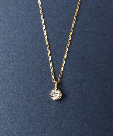 K18ダイヤモンド ソリテアネックレス