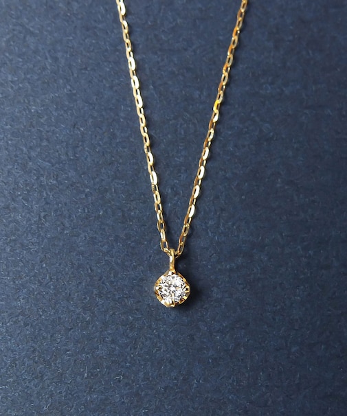 K18ダイヤモンド ソリテアネックレス