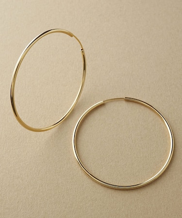 K10シームパイプフープピアス40