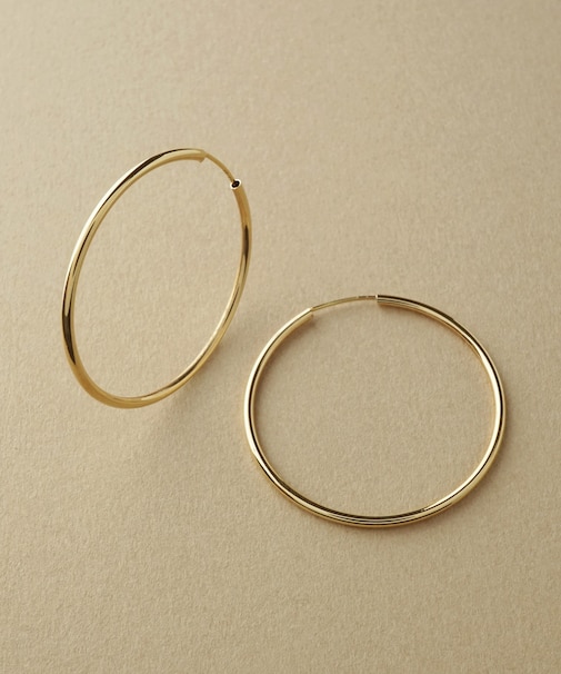 K10シームパイプフープピアス32