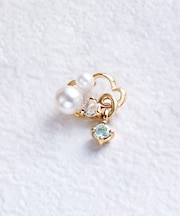 【 Solo Pierce】 K18・K10 もくもく雲 ハーフピアス