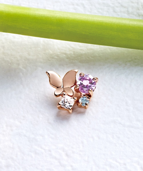 Solo Pierce】K18・K10 蝶 ハーフピアス｜テイクアップの通販｜&mall
