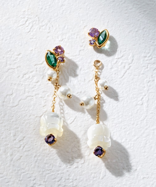 SV・K10・GF　ブルーベリー ピアス