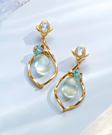 SV・K10 プレナイト ピアス