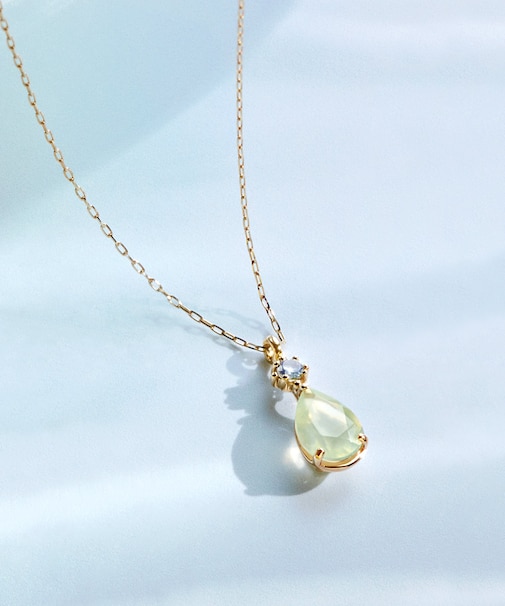 K10 プレナイト ネックレス