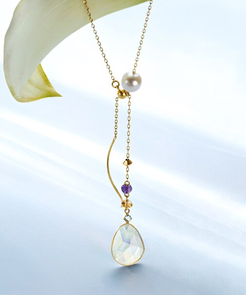 K10 オパール 8WAYネックレス