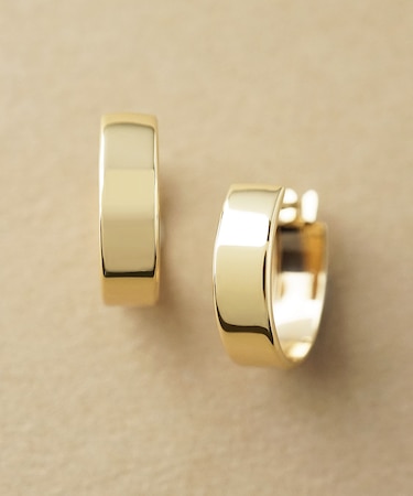 K10 ベーシックワイドフープピアス( YＧ)