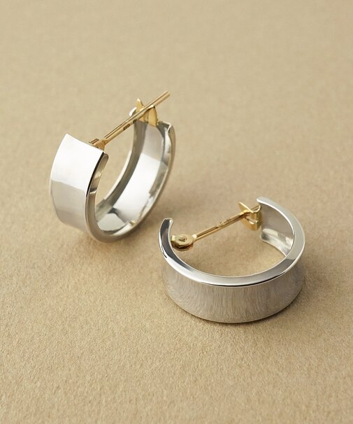SV/K10 ワイドフラット ベーシックフープピアス