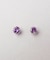 [ セカンドピアス]Pt パープルサファイヤピアス