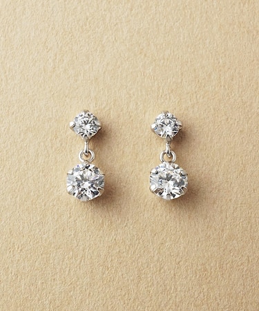 【Lively】K10 2石 スイングピアス( WG)